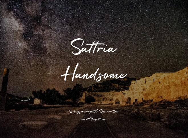 Sattria Handsome Font