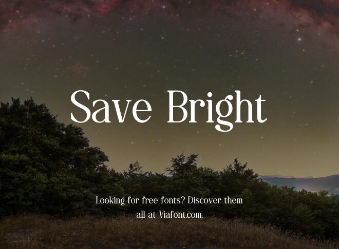 Save Bright Font