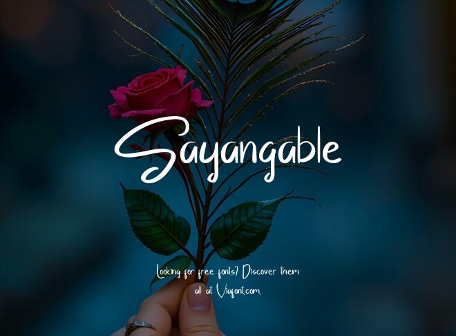Sayangable Font