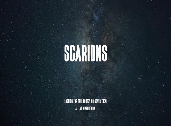 Scarions Font