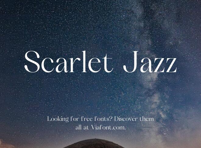 Scarlet Jazz Font