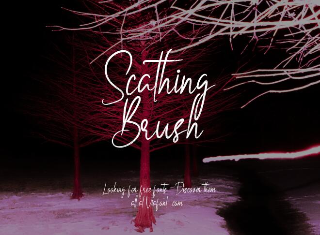 Scathing Brush Font