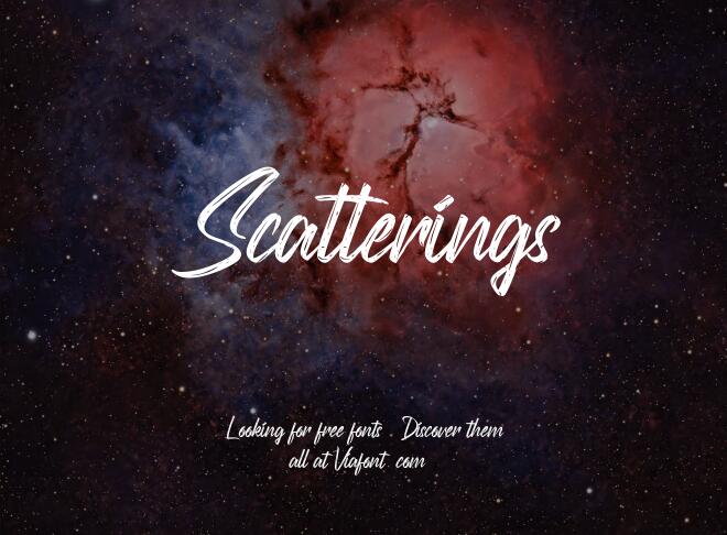 Scatterings Font