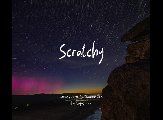 Scratchy Font