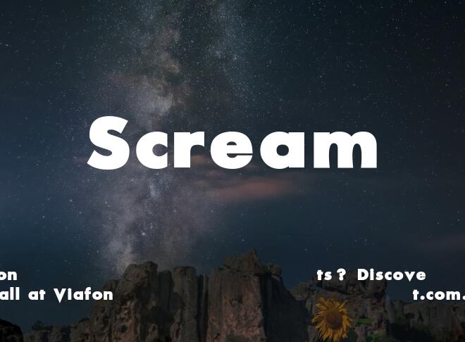 Scream Font