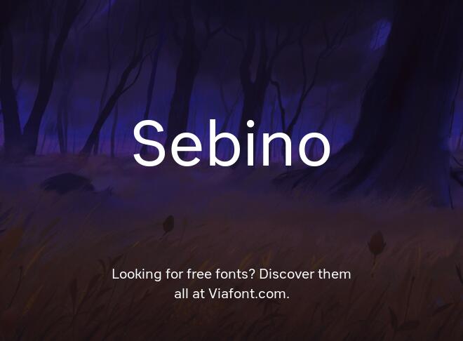 Sebino Font