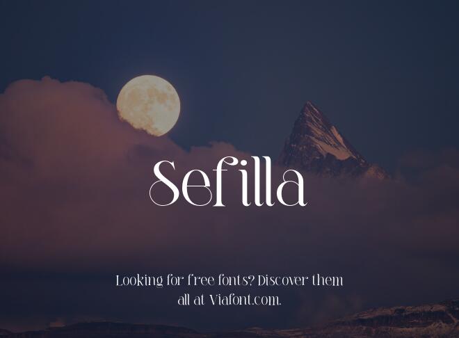 Sefilla Font