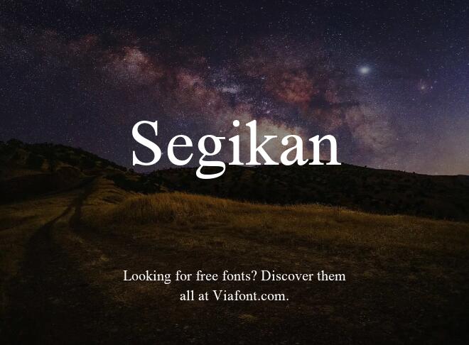 Segikan Font