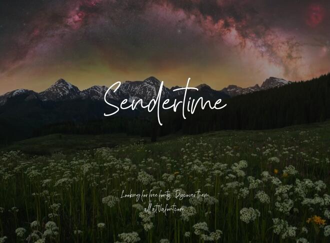 Sendertime Font