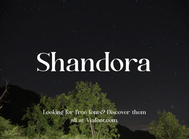 Shandora Font