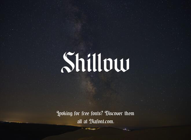 Shillow Font