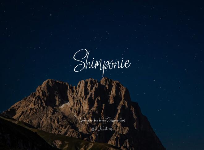 Shimponie Font