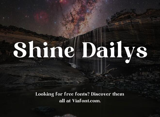 Shine Dailys Font