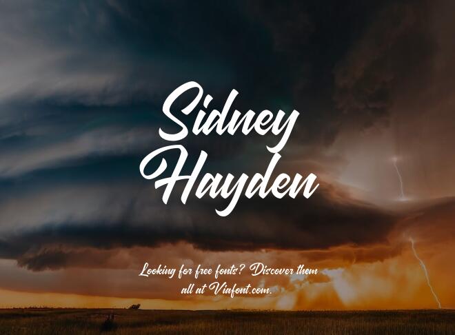 Sidney Hayden Font