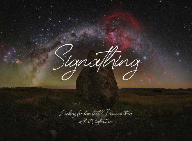 Signathing Font