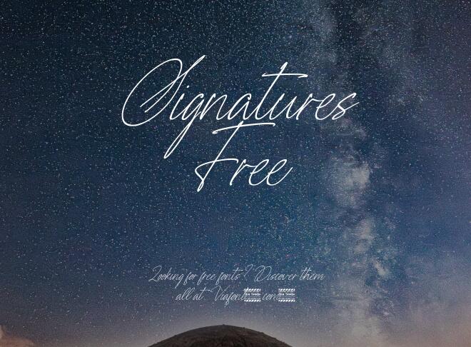 Signatures Free Font