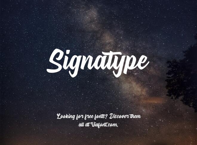 Signatype Font