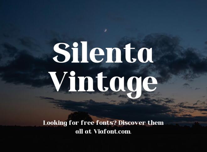 Silenta Vintage Font