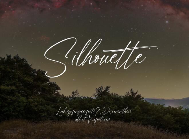 Silhouette Font