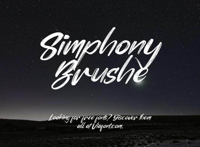 Simphony Brushe Font