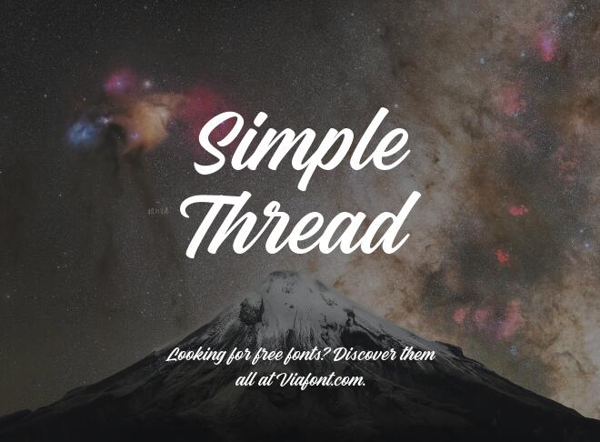 Simple Thread Font
