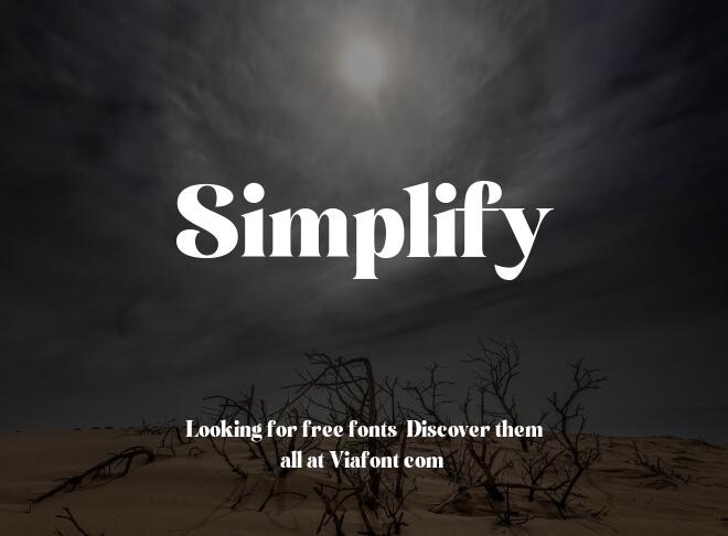 Simplify Font