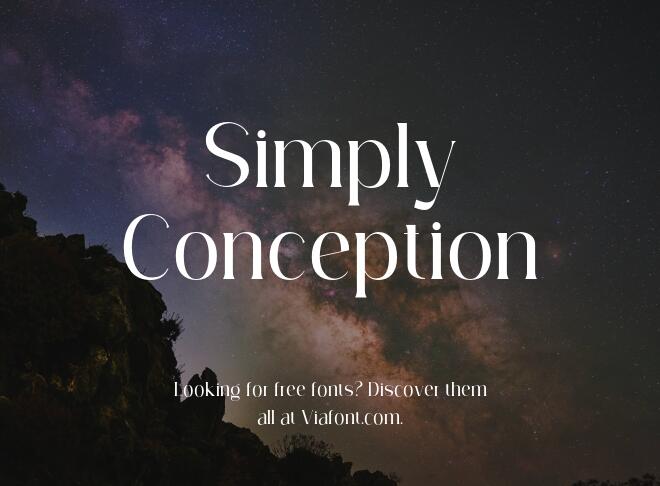 Simply Conception Font