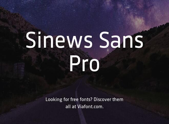 Sinews Sans Pro Font