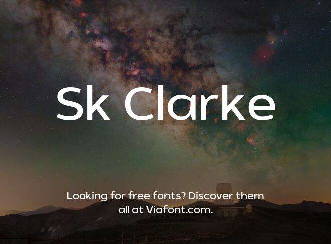 Sk Clarke Font