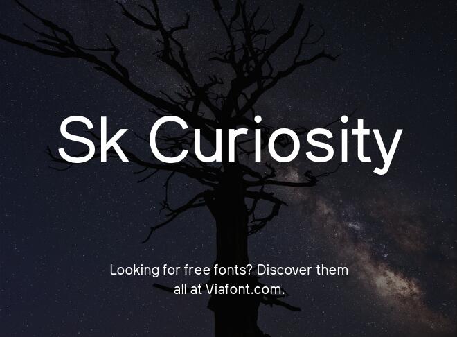 Sk Curiosity Font