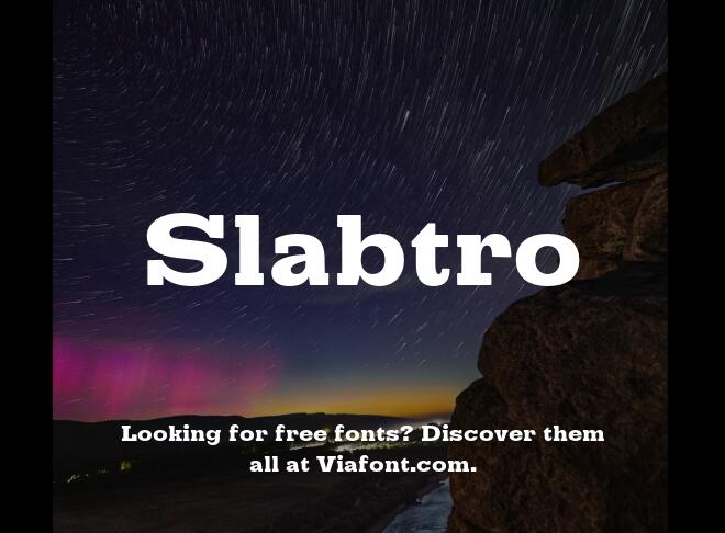 Slabtro Font