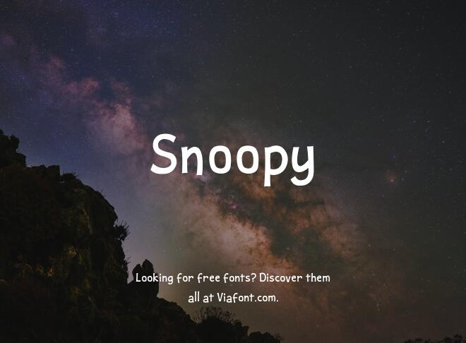 Snoopy Font