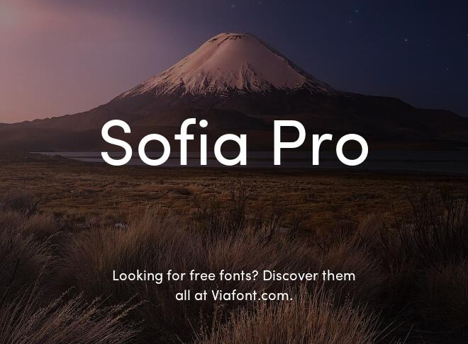 Sofia Pro Font