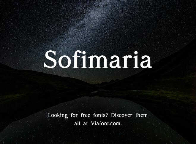 Sofimaria Font