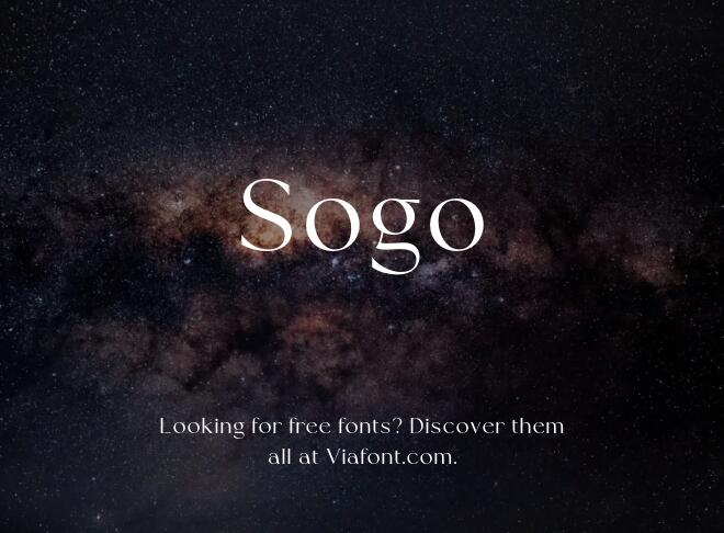 Sogo Font