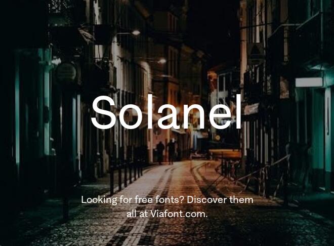 Solanel Font