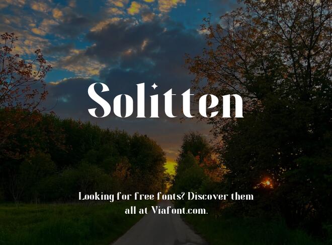 Solitten Font
