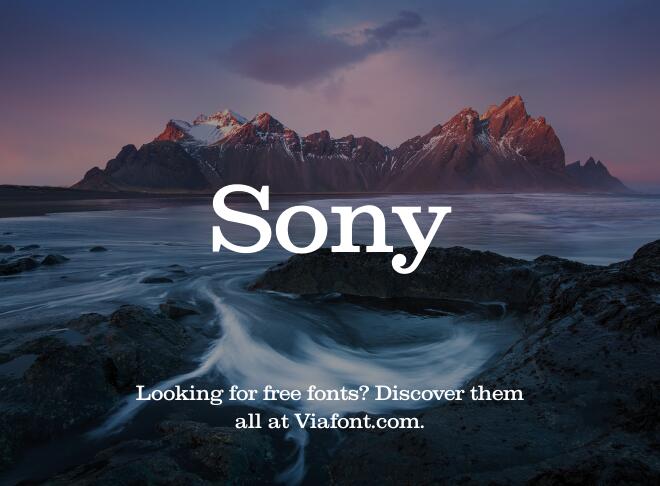 Sony Font