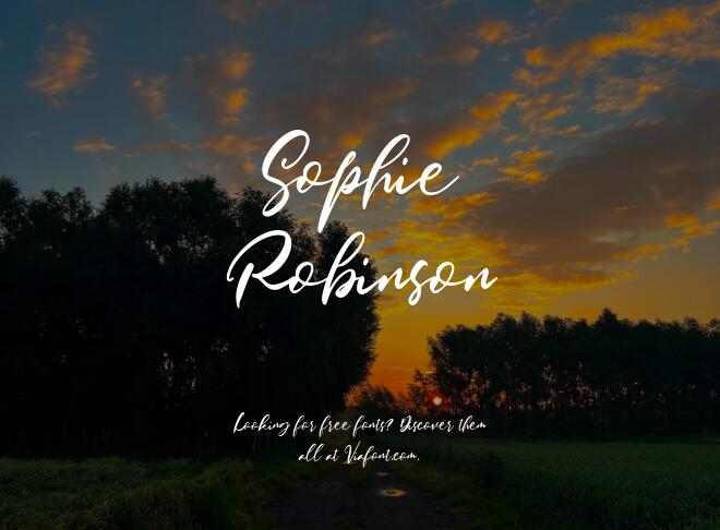 Sophie Robinson Font