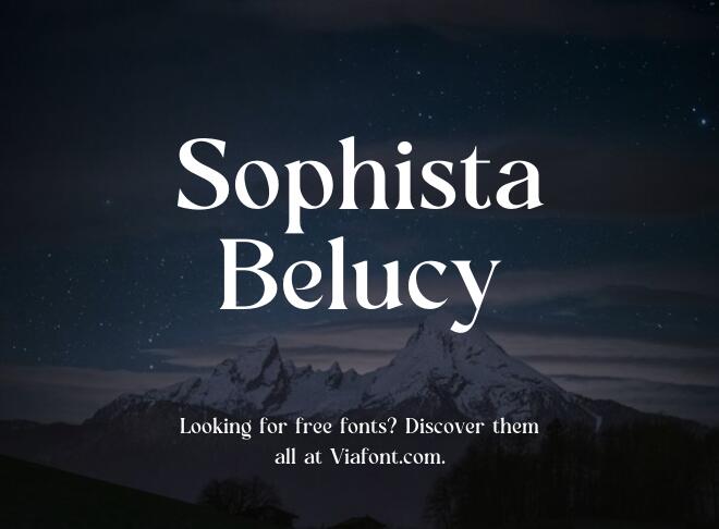 Sophista Belucy Font