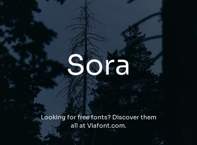 Sora Font