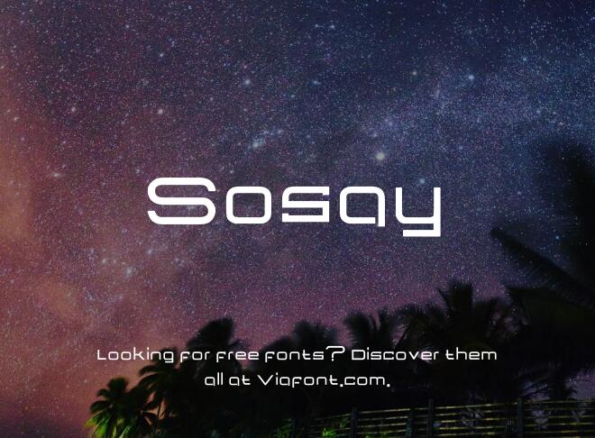 Sosay Font
