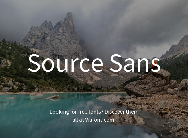 Source Sans Font