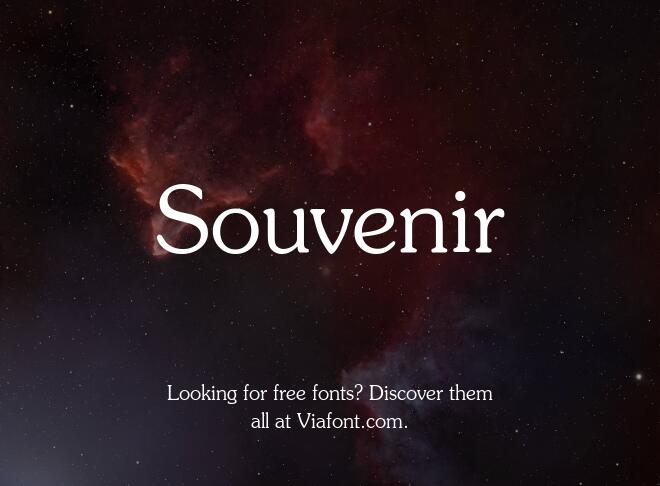 Souvenir Font