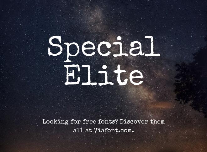 Special Elite Font