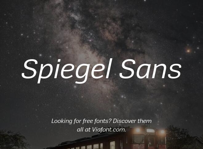 Spiegel Sans Font