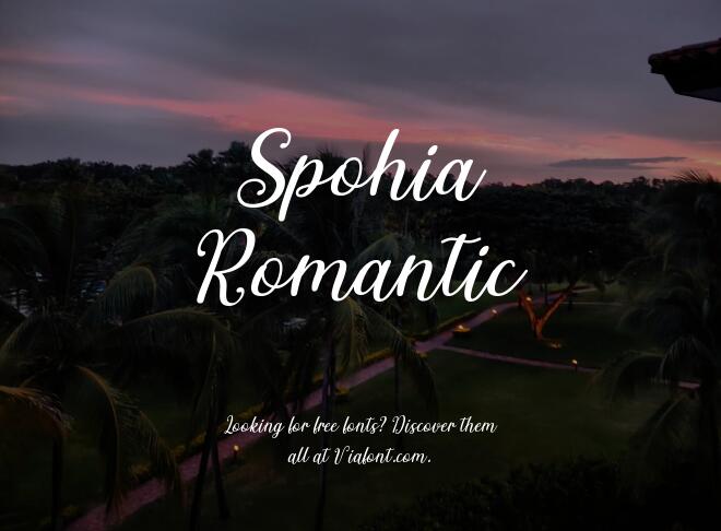 Spohia Romantic Font