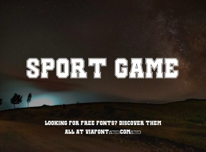 Sport Game Font