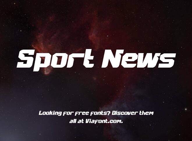 Sport News Font