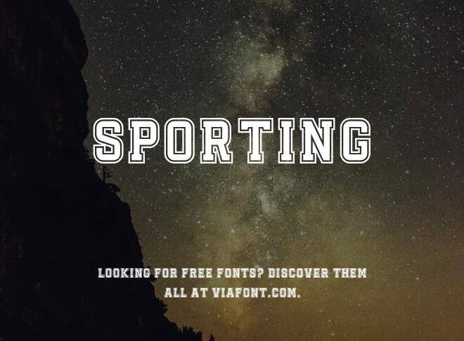 Sporting Font
